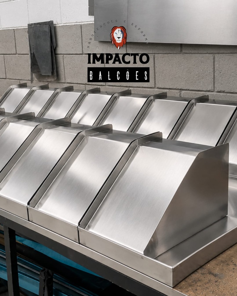 Bandejas sanitárias em aço inox para açougue
